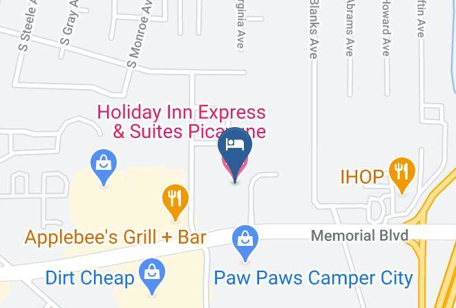 Holiday Inn Express & Suites Picayune Stennis Space Cntr Map