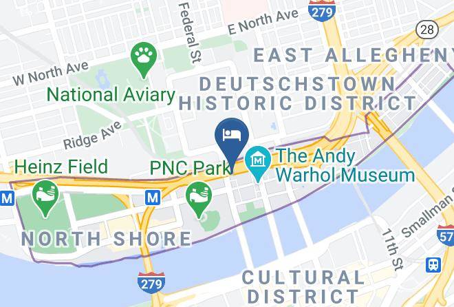 Holiday Inn Express & Suites Pittsburgh North Shore Map