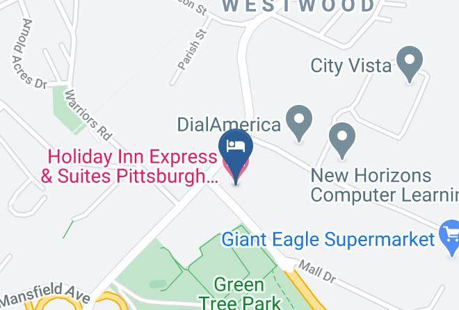 Allegheny - Holiday Inn Express & Suites Pittsburgh West Green Tree Maps