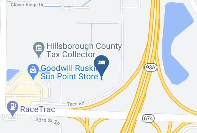 Holiday Inn Express & Suites Ruskin Sun City Map