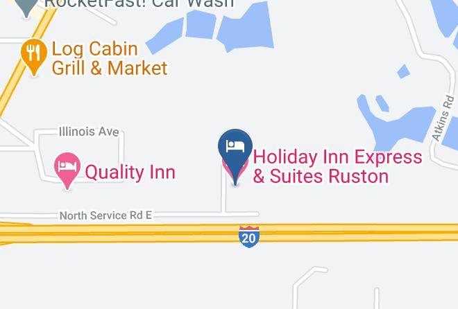 Holiday Inn Express & Suites Ruston Map