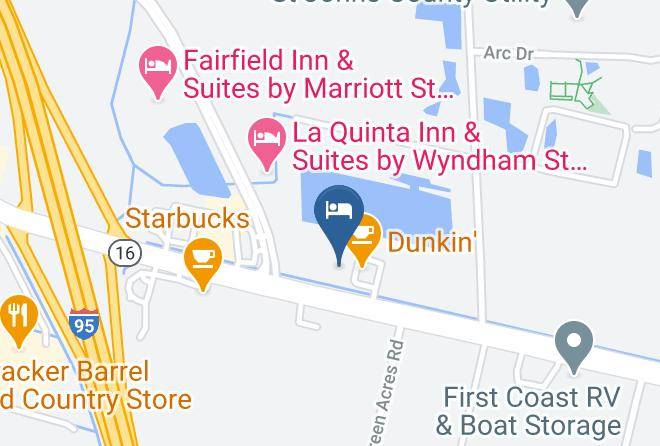 St Johns - Holiday Inn Express & Suites Saint Augustine North Maps