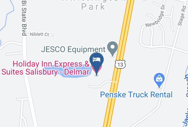 Wicomico - Holiday Inn Express & Suites Salisbury Delmar Maps