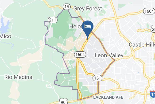 Bexar - Holiday Inn Express & Suites San Antonio Nw Near Seaworld Maps