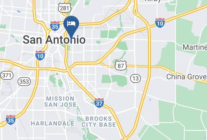 Holiday Inn Express & Suites San Antonio Rivercenter Area Map