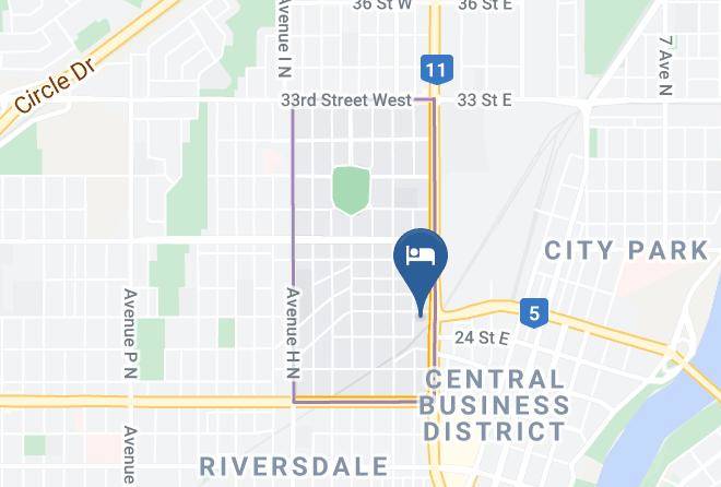 Holiday Inn Express & Suites Saskatoon Centre Map