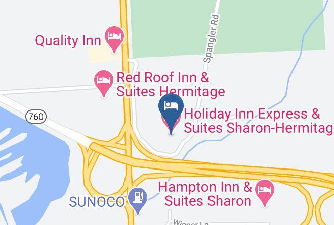 Mercer - Holiday Inn Express & Suites Sharon Hermitage Maps