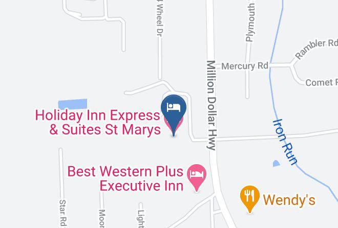 Holiday Inn Express & Suites St Marys Map