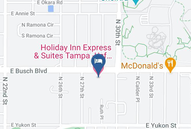 Hillsborough - Holiday Inn Express & Suites Tampa Usf Busch Gardens Maps