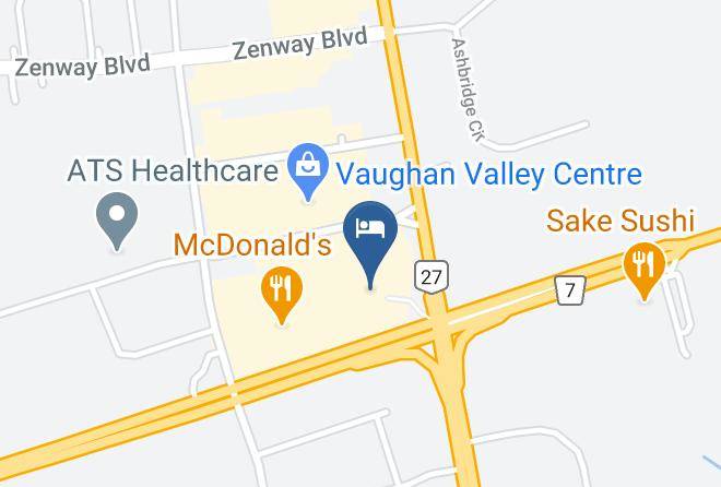 Holiday Inn Express & Suites Vaughan Southwest Map