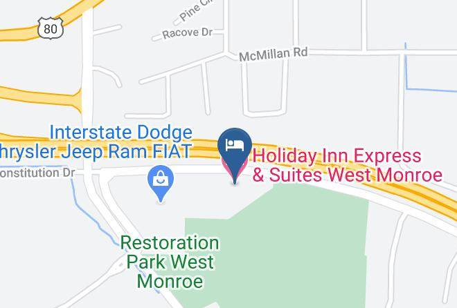 Holiday Inn Express & Suites West Monroe Map