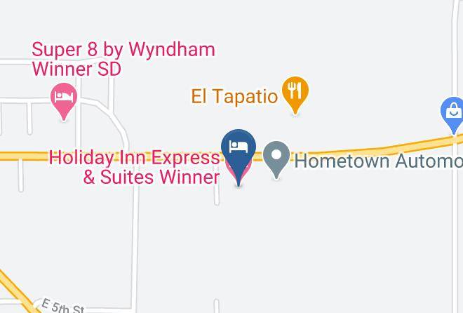 Tripp - Holiday Inn Express & Suites Winner Maps