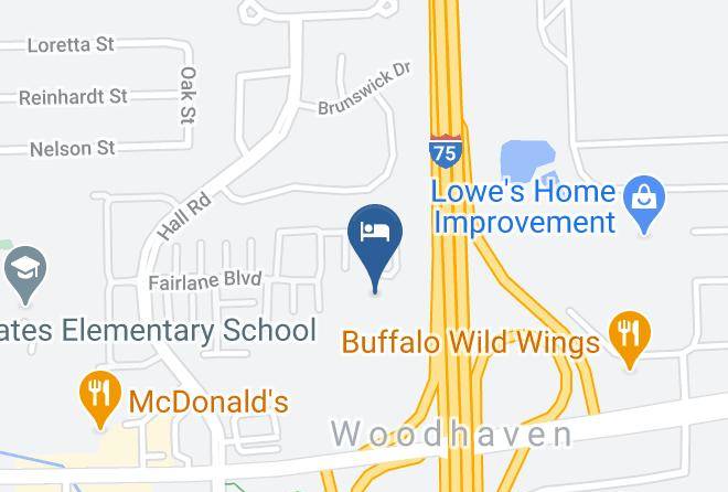 Wayne County Trenton Area - Holiday Inn Express & Suites Woodhaven Maps