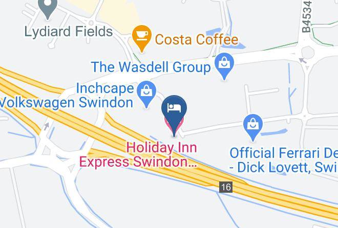 Holiday Inn Express Swindon West M4 Jct 16 Map