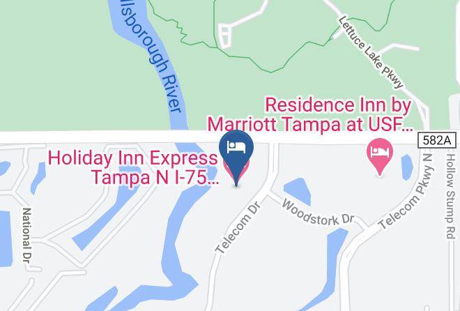 Hillsborough - Holiday Inn Express Tampa N I 75 University Area Maps