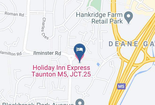 Somerset - Holiday Inn Express Taunton M5 Jct 25 Maps