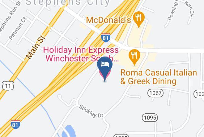 Frederick - Holiday Inn Express Winchester South Stephens City Maps