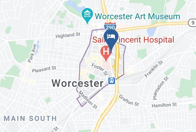 Worcester - Holiday Inn Express Worcester Downtown Maps
