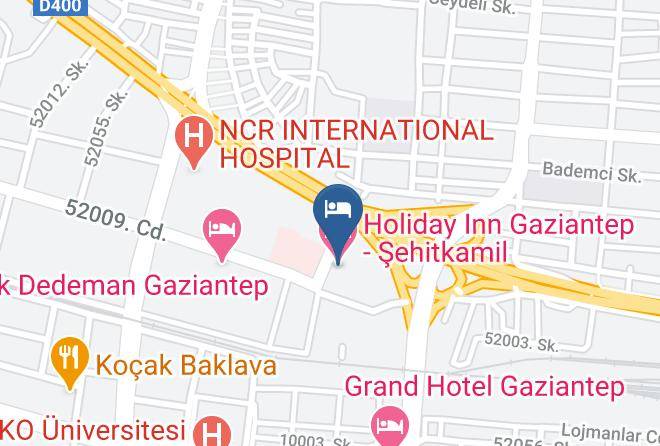 Sehitkamil - Holiday Inn Gaziantep Sehitkamil Maps