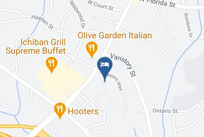 Holiday Inn Greensboro Coliseum Map