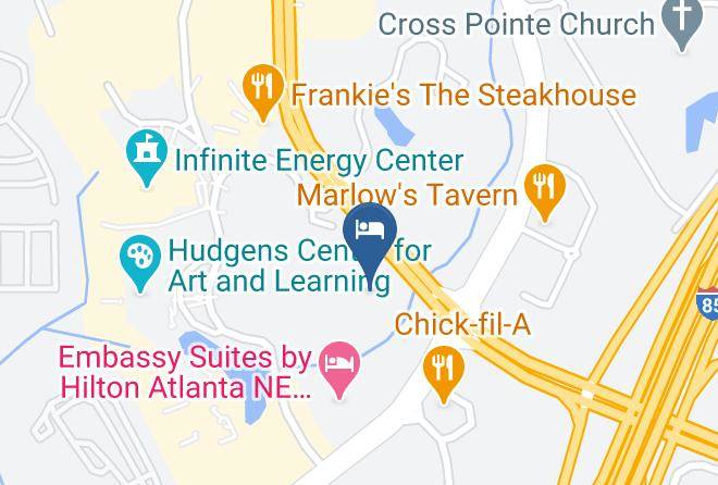 Holiday Inn Atlanta Infinite Energy Center Map