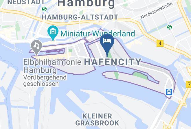 Stadt Hamburg - Holiday Inn Hamburg Hafencity Maps