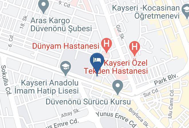 Kocasinan - Holiday Inn Kayseri Duvenonu Maps