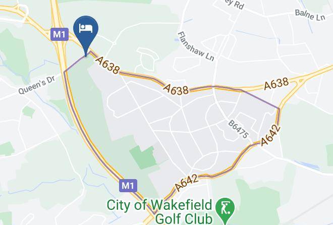 Wakefield - Holiday Inn Leeds Wakefield M1 Jct 40 Maps