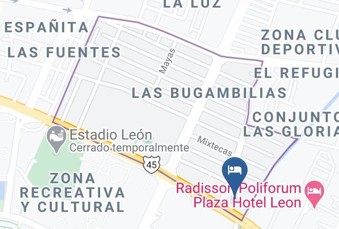 Holiday Inn Leon Centro De Convenciones Map
