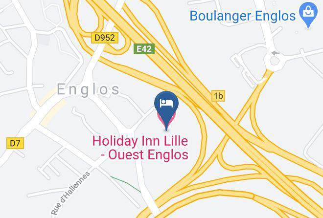 Holiday Inn Lille Ouest Englos Map