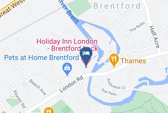 London - Holiday Inn London Brentford Lock Maps