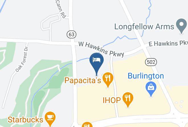 Holiday Inn Longview North Map