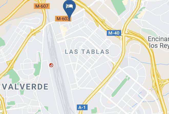 Holiday Inn Madrid Las Tablas Map