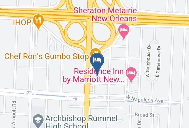 Jefferson Par - Holiday Inn Metairie New Orleans Airport Maps