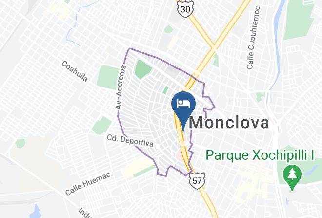 Holiday Inn Monclova Map