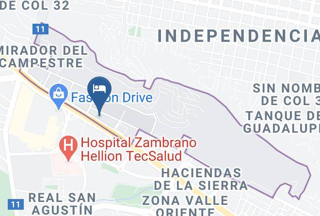 San Pedro Garza Garcia - Holiday Inn Monterrey Valle Maps