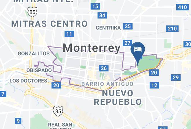 Monterrey - Holiday Inn Monterrey-Parque Fundidora Maps