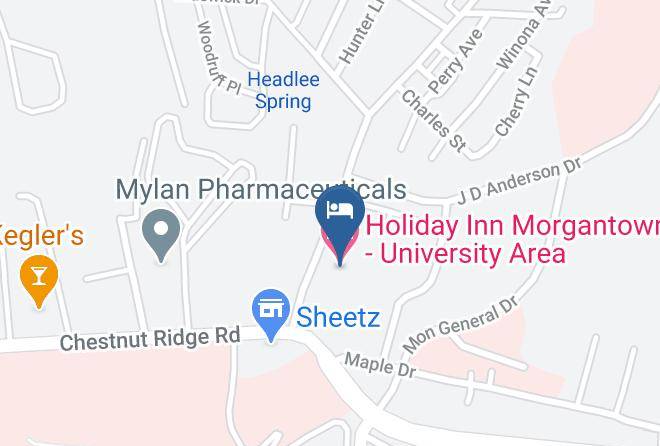 Monongalia - Holiday Inn Morgantown University Area Maps