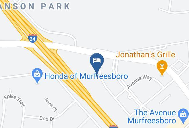 Rutherford - Holiday Inn Murfreesboro Maps