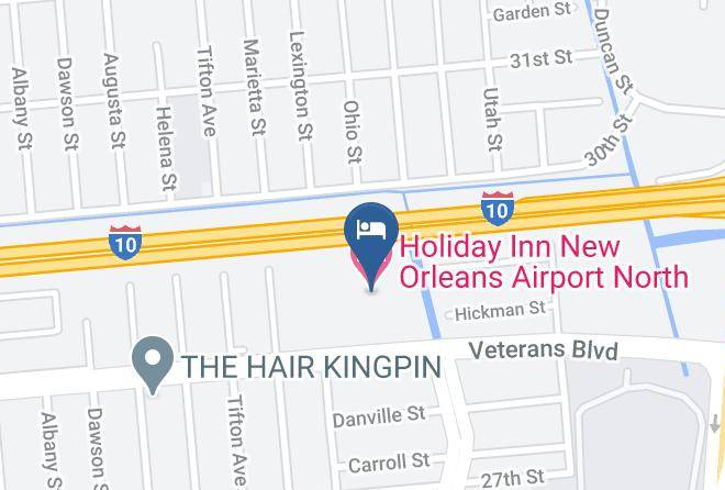 Holiday Inn New Orleans Airport North Map