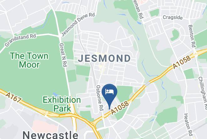 Newcastle Upon Tyne - Holiday Inn Newcastle Jesmond Maps
