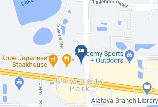 Orange - Holiday Inn Orlando East Ucf Area Maps