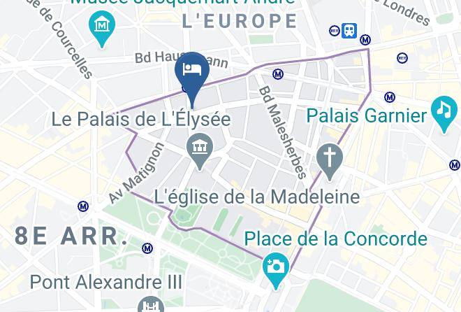 Paris - Holiday Inn Paris Palais De L'Elysee Maps