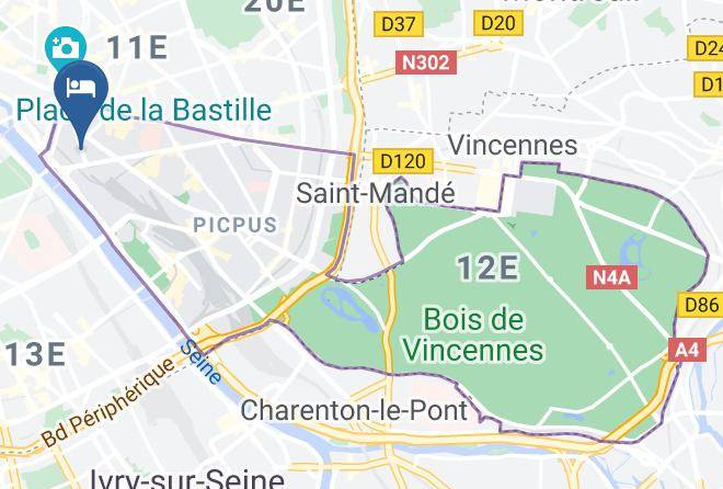 Holiday Inn Paris Gare De Lyon Bastille Map