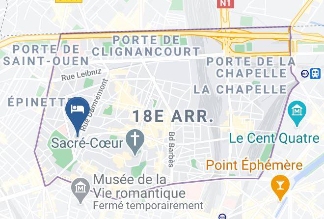 Holiday Inn Paris Montmartre Map