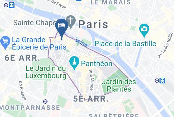 Paris - Hotel Dame Des Arts Maps