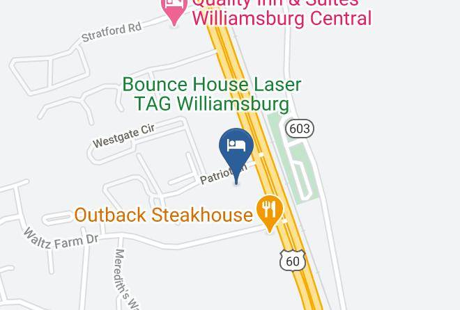 Holiday Inn Patriot Williamsburg Map
