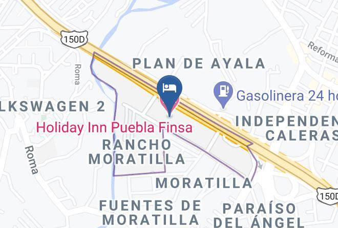 Puebla Arboledas De Moratilla - Holiday Inn Puebla Finsa Maps