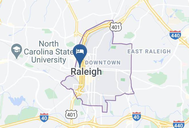 Holiday Inn Raleigh Downtown Map