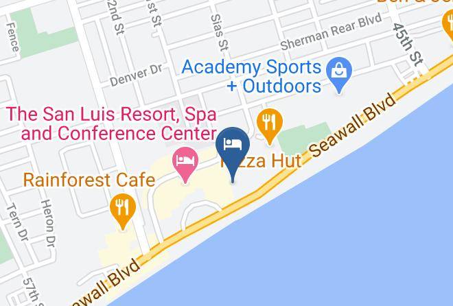 Galveston - Holiday Inn Resort Galveston On The Beach Maps